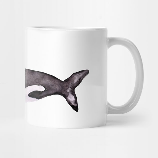 Watercolor Orca by Harpleydesign